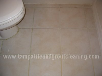bathroom floor before - white