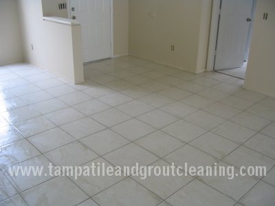 move out grout floor before